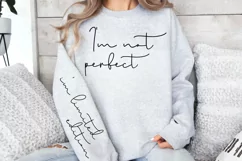 I'm not perfect i'm limited edition Sleeve SVG PNG Product Image 3
