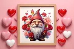 Cute Valentine Gnome Clipart, Gnome Clipart, Cute Gnome Product Image 3