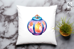 Colorful Lantern Clipart Sublimation PNG Product Image 3