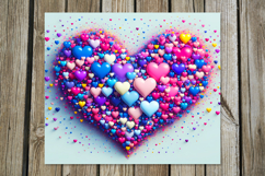 Love Hearts | 4 Skinny tumbler sublimation designs Product Image 3