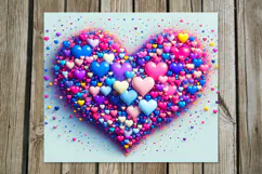 Love Hearts | 4 Skinny tumbler sublimation designs Product Image 3