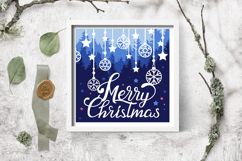 Layered papercut Christmas card / cut files SVG Product Image 3