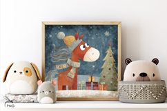 Cute horse digital paper Product Image 3