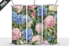 Flowers Tumbler Wrap | Sublimation Design | Tumbler PNG Product Image 1