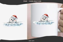 Christmas peeking character png design for T-shirts Product Image 3