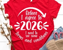 Before I agree to 2026 SVG, Christmas Ornament Cut files Product Image 3
