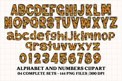 Halloween Alphabet png clipart, halloween letters doodle Product Image 3