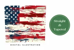 USA Tumbler Wrap Design, American Flag Tumbler Template Product Image 3