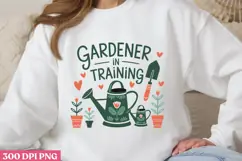 Gardener in training PNG, Gardening Sublimation PNG Product Image 3