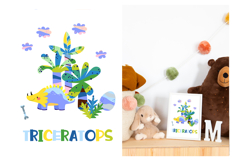 Cute Cartoon Cards with Dinosaurs. Dino Design. Archeology Product Image 9