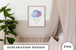 Watercolor Cute Cloud png Product Image 3