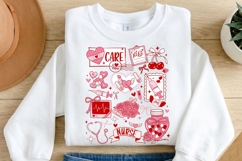 Nurse Valentine PNG, Care I Love You Nurse Design, Caring Product Image 2