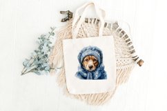 Dog Winter Costume Watercolor Sublimation Bundle Png Product Image 3