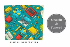 Art School Tumbler Wrap Design, Student Tumbler Sublimation Product Image 3