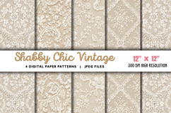Shabby Chic Vintage Bridal White JPG Product Image 1