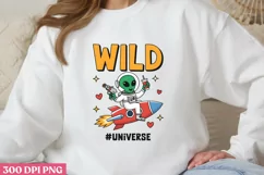 Wild #Universe PNG, Astronaut Sublimation png Product Image 3
