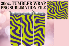 Bright Sublimation 20oz tumbler wrap, Funky Pattern Product Image 1