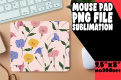 Sublimation Mouse Pad Design Boho Flowers PNG Product Image 1