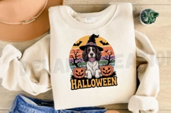 Retro Halloween Boykin Spaniel Sublimation PNG Design Product Image 3
