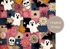Skull Tumbler Wrap, Cartoon Halloween Ghost Tumbler Design Product Image 3