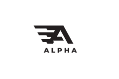 Alpha Letter A Logo Design Vector Product Image 3