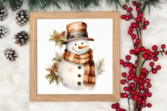 Gold Christmas Watercolor Clipart Sublimation, Christmas PNG Product Image 3