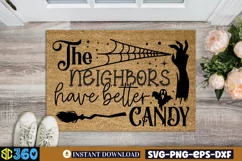Leave your brooms at the door SVG, Halloween Doormat Svg Product Image 3