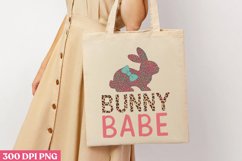Bunny Babe PNG, Happy Easter Sublimation PNG Product Image 1