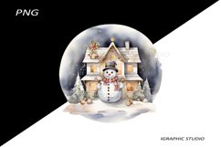 Gold Snowman Clipart, Gold Chistmas Tree Clipart Product Image 1