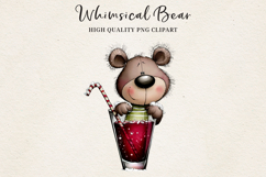 Whimsical Bear Clipart | Cute Hand-Drawn Bear Illustrations Product Image 4
