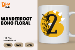Wanderroot Boho Floral Monogram Product Image 1