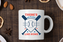 Baseball There's No Place Like Home SVG T-Shirt Design Product Image 3