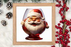 Christmas Wine Cup Sublimation Clipart Product Image 3