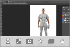 A Man Wearing A Full Pitcher Basebal Product Image 2