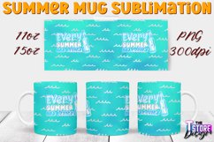 Summer Mug Sublimation | Mug 11 Oz 15 Oz | PNG 300 DPI v.1 Product Image 1