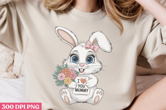 Love you, mommy PNG ,Cute Animals Mothers Day Clipart PNG Product Image 3