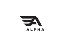 Alpha Letter A Logo Design Vector Product Image 3