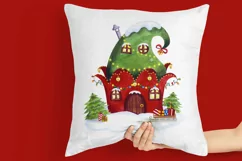 Elf's Christmas House, Gnome's New Year's House PNG Product Image 3