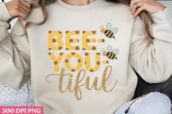 Bee you tiful PNG, Sunflower Quotes Sublimation PNG Product Image 1