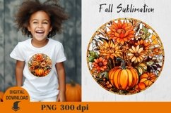 Fall Sublimation, Stained glass Sublimation, pumpkin Product Image 13
