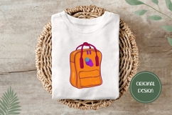 Hand Drawn Fall Illustration, Colorful Backpack PNG Product Image 3