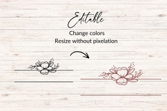 Hand Drawn Wedding Frame SVG With Floral Detail Product Image 3