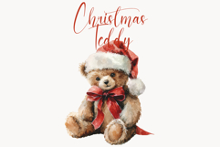 Cute Watercolor Teddy Bear Clipart Product Image 1