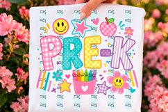 Pre-K Back to School Striped Shirt PNG Product Image 1
