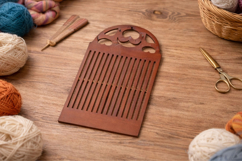 Antique Danish weaving loom digital file fiber art table dem Product Image 3