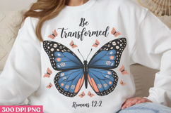 Be transformed PNG, Christian Bible Verses Sublimation PNG Product Image 2