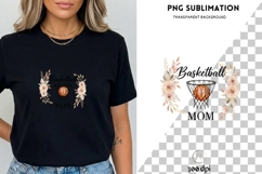 Basketball Mom PNG | Floral Sports Design | Boho Basketball Product Image 3