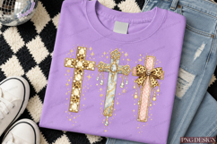 Christian Cross Bundle PNG Design | Floral Marble Leopard Product Image 3