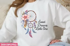 Sweet Dreams Little PNG, Dreamcatcher Sublimation PNG Product Image 3