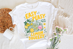 Easy Peasy Lemon Squeezy PNG, Preppy Coastal Summer Product Image 3